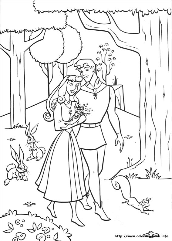 Sleeping Beauty coloring picture